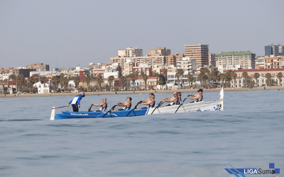 NUEVO ORO EN VETERANOS FEMENINO Y MASCULINO EN LA IV REGATA LIGA BANCO FIJO EN VALENCIA