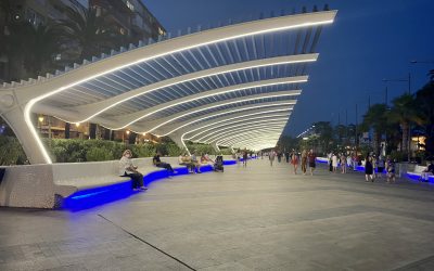 LA PÉRGOLA DEL PASEO VISTA ALEGRE CUENTA CON NUEVA ILUMIMACIÓN LED
