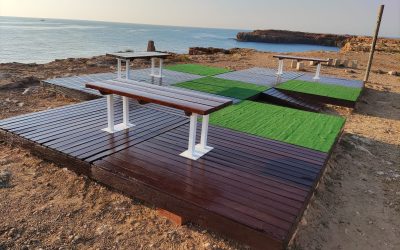 CONTINÚAN LOS TRABAJOS DE RESTAURACIÓN EN LAS ZONAS DE DESCANSO DE LAS CALAS DE TORREVIEJA