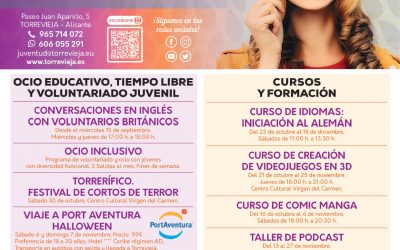 JUVENTUD PRESENTA LA NUEVA AGENDA JOVEN DE OTOÑO 2021