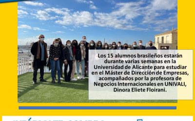 ESTUDIANTES BRASILEÑOS QUE SE ENCUENTRAN IMPARTIENDO EL MÁSTER DE DIRECCIÓN DE EMPRESAS EN LA UA VISITAN TORREVIEJA