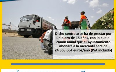 ADJUDICACIÓN DEFINITIVA DEL SERVICIO DE RECOGIDA DE RESIDUOS URBANOS, TRANSPORTE A VERTEDERO, LIMPIEZA VIARIA Y LIMPIEZA Y MANTENIMIENTO DE LA COSTA A ACCIONA SERVICIOS URBANOS, S.L.