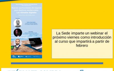 LOS NÓMADAS DIGITALES Y LAS NUEVAS OPORTUNIDADES DE NEGOCIO PARA DESTINOS RESIDENCIALES, A DEBATE EN LA SEDE UNIVERSITARIA DE TORREVIEJA