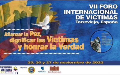 Presentado el VII Foro Internacional de Víctimas | Afianzar la paz, dignificar las víctimas y honrar la verdad |, que se celebrará en Torrevieja del 25 al 27 de noviembre