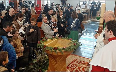 La Parroquia del Sagrado Corazón, celebró con un emotivo acto la Festividad del Bautismo del Señor
