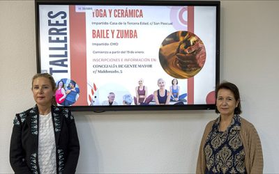 El 17 de enero comienzan los talleres de cerámica, yoga, y los nuevos cursos de baile de salón, zumba y sevillanas destinados a la tercera edad