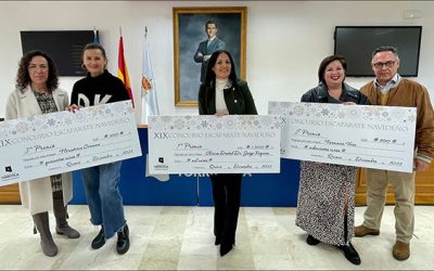 Entregados los cheques a los premiados en el XIX Concurso de Escaparatismo Navideño 2022