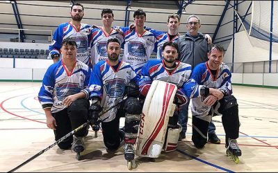 Los Halcones caen en casa ante Orcas de Oropesa en la Liga Autonómica de hockey línea