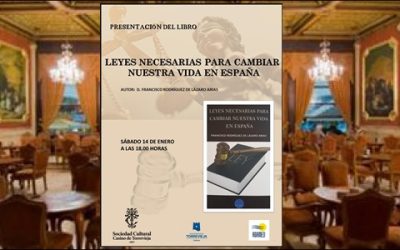 Francisco Rodríguez presentará este sábado su libro «Leyes necesarias para cambiar nuestra vida en España»