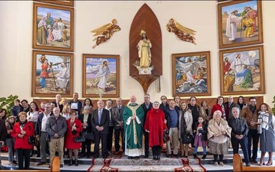 Una veintena de parejas celebraron la ceremonia de renovación de los compromisos matrimoniales dentro del año jubilar