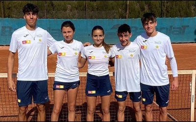 El equipo cadete del club de tenis Torrevieja en la final del campeonato de la Comunidad Valenciana
