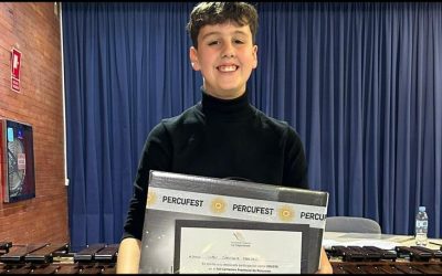 El torrevejense Iván Sánchez Paredes ganador del VIII Certamen Provincial de Percusión Repercute Sant Vicent 23″
