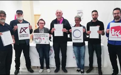 IU, Podemos y Alter sellan una confluencia para presentar una candidatura conjunta en Torrevieja