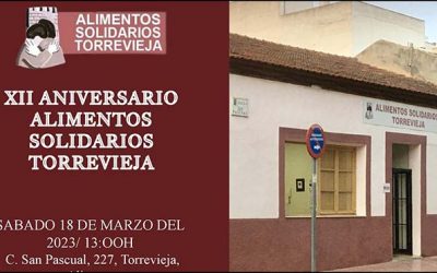 Alimentos Solidarios conmemora su 12 aniversario y prepara una gran jornada abierta al público el próximo 18 de marzo