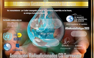 El Radio Club Torrevieja consigue más de 5000 contactos en el VI Concurso Gestión Sostenible del Agua