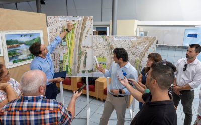 Inician las obras para ampliar la balsa de laminación de aguas pluviales en la urbanización Doña Inés, junto a la N-332.