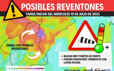 ¡Aviso de altas temperaturas y riesgo de “reventones” emitido por la AEMET!