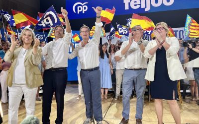 Mazón destaca el compromiso de Feijóo con la Comunitat Valenciana y promete devolverle el apoyo desde aquí