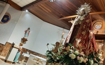 La Virgen de la Estrella Reina de los Ángeles celebra su onomástica con una emotiva procesión.
