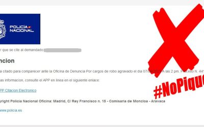Alerta en Torrevieja: Estafadores suplantan a la Policía Nacional en correos fraudulentos