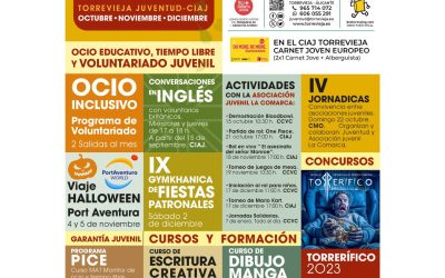 ¡Llega la Agenda Joven de Otoño 2023 a Torrevieja!