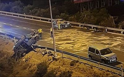 Accidente en la N-332 cerca del Colegio Acequión deja tres heridos de gravedad