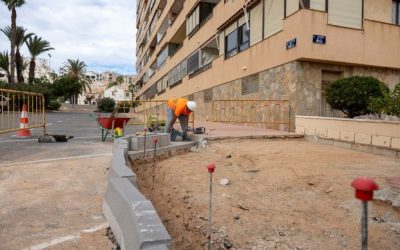 Progresan las Obras de Accesibilidad en la Urbanización Cabo Cervera