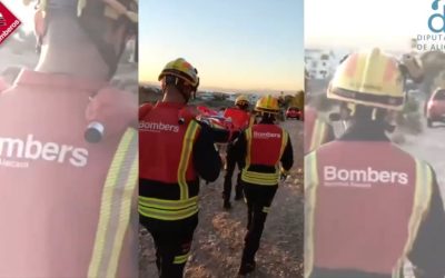 Rescate por Parte de los Bomberos en el Parque Natural de las Lagunas de Torrevieja