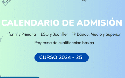 Calendario de Admisión de Alumnos del Curso Escolar 2024/2025 en Torrevieja