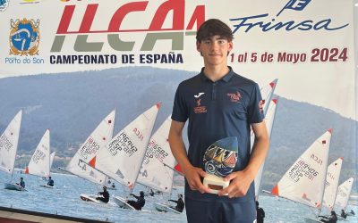 Leo Griñán, bronce en el Campeonato Nacional ILCA 4 Sub-16 en Galicia
