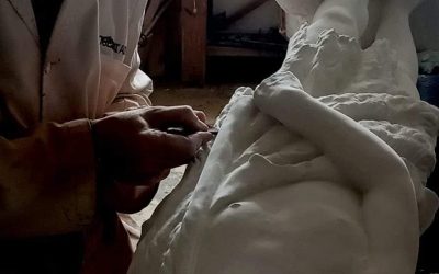 Hoguera Molinos del Calvario Restaura la Tradicional Imagen de San Juan Bautista