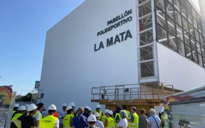 Avanzan a buen ritmo las obras del nuevo pabellón polideportivo de La Mata