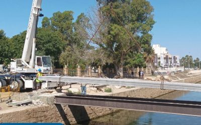 Renovación concluida en la pasarela del canal del Acequión gracias a una inversión de 31.001€