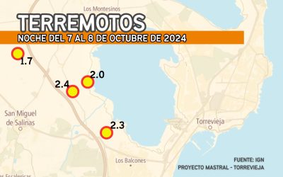 Cuatro Terremotos Registrados Durante la Noche en la Zona de la Laguna de Torrevieja