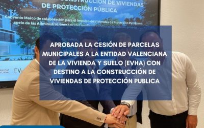 Aprobada la cesión de parcelas municipales a la Entidad Valenciana de la Vivienda y Suelo para la construcción de viviendas de protección pública