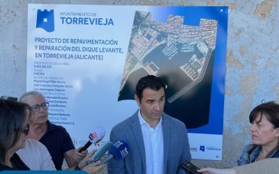 Comienzan las obras de repavimentación y reparación del Dique de Levante en Torrevieja