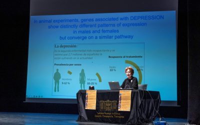 María Trinidad Herrero defiende el estudio de condicionantes sociales en la salud de las mujeres en la tercera conferencia de la Semana de la Ciencia 2024