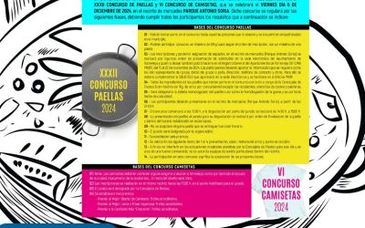 Abierto el plazo de inscripción para el XXXII Concurso de Paellas y V Concurso de Camisetas de las Fiestas Patronales 2024 en Torrevieja