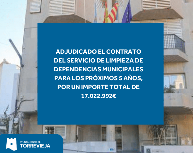 Adjudicado a Acciona Facility Services S.A. el contrato de limpieza de dependencias municipales en Torrevieja