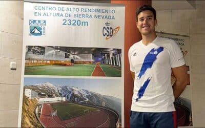 Ander Martín participa en la concentración del equipo nacional de Beach Sprint en el CAR de Sierra Nevada