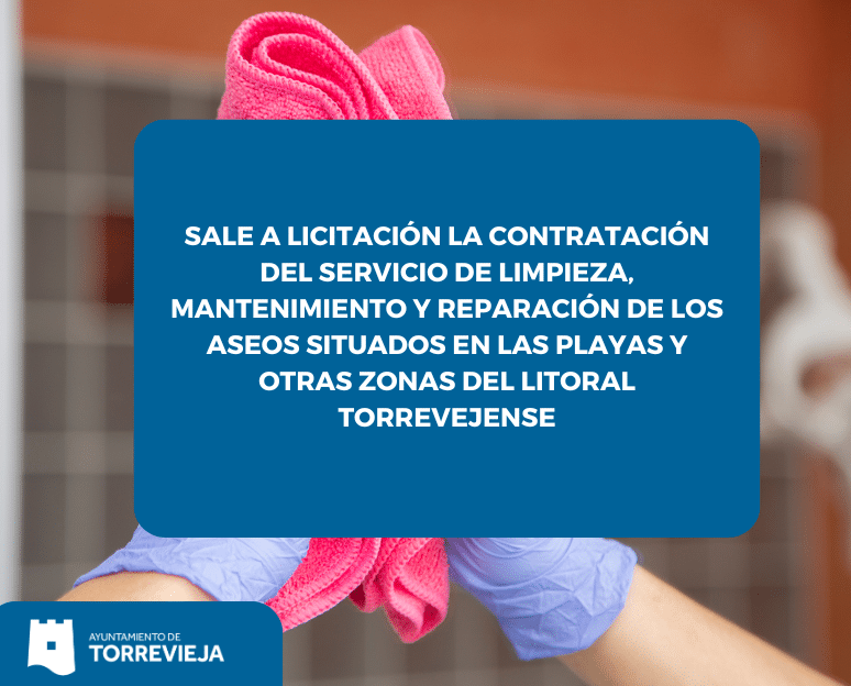 Sale a licitación el servicio de limpieza, mantenimiento y reparación de los aseos en las playas de Torrevieja