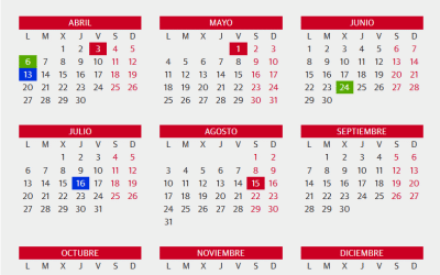 Calendario laboral 2026 en Torrevieja
