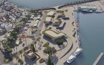 Zona de ocio del puerto de Torrevieja | Paseo del Mar fijará su apertura entre finales de abril y principios de mayo en el Puerto de Torrevieja